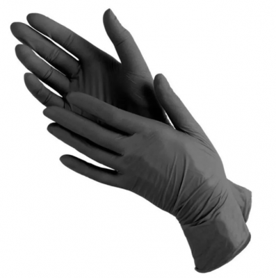 Изображение - Перчатки нитриловые черные 50шт размер М