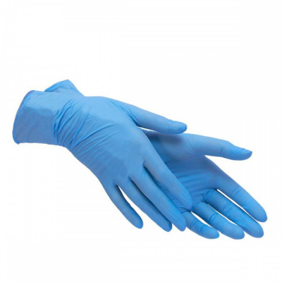 Изображение - Перчатки нитриловые синие 50шт размер М